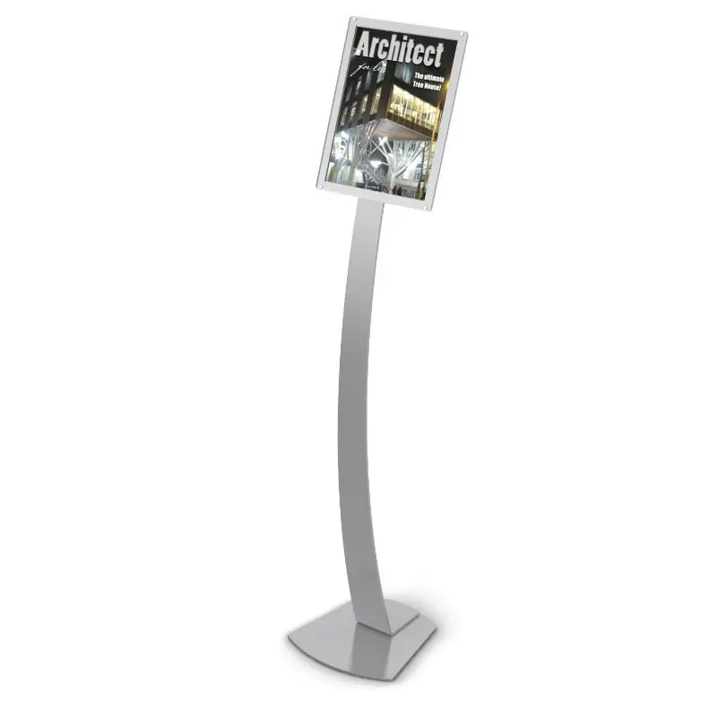 Acrylic Brochure Holder Floor Stand With 6 Pockets Buy Brochure