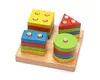 Montessori Counting Shape Sorter - Wooden Kids Activity Learning Toy