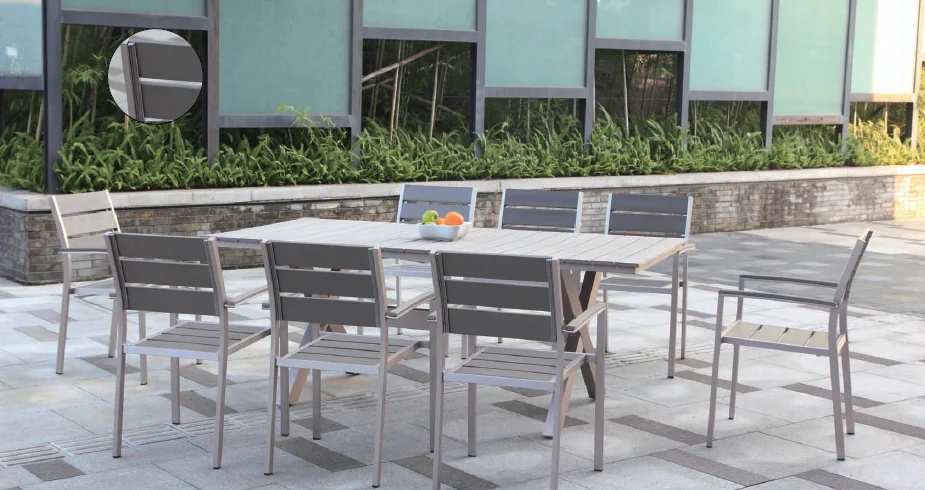 Cora All Weather Outdoor Patio Plastic Wood Dining Hotel