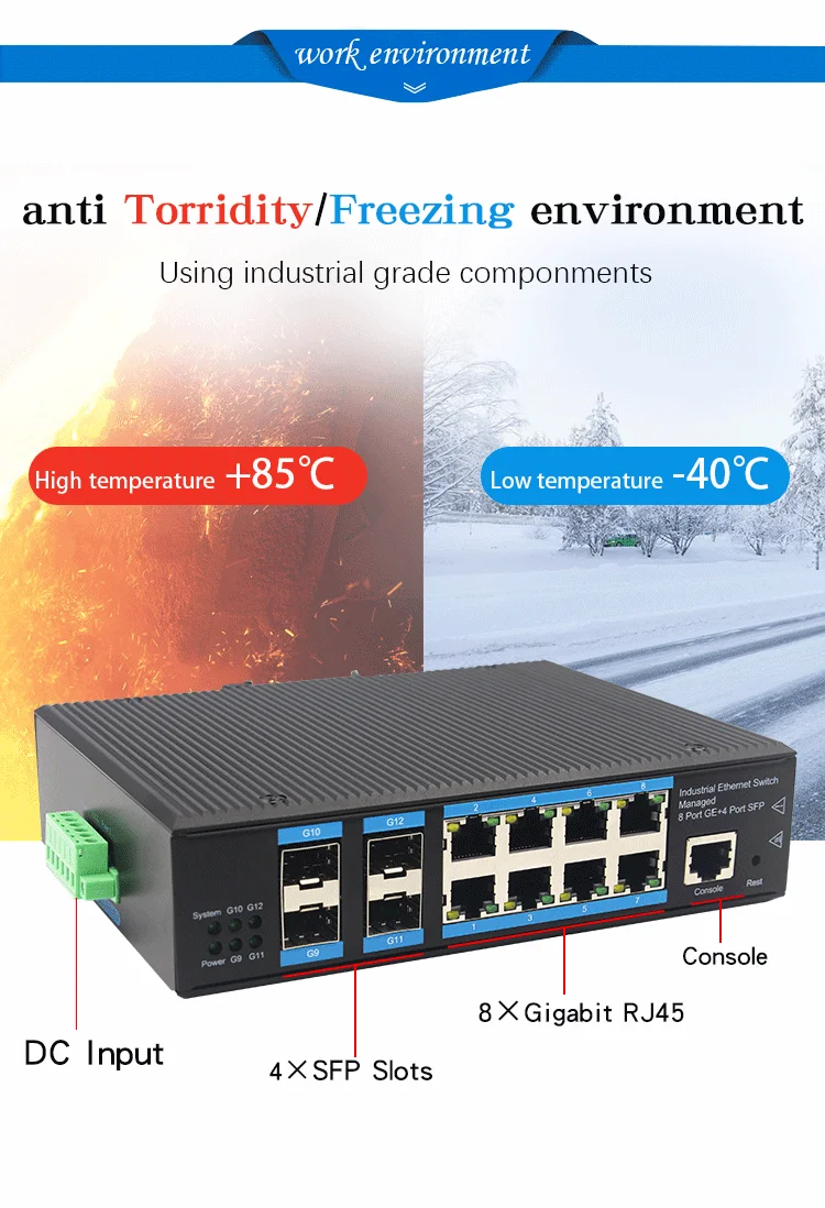 Huawei Poe Switch 8 Port 1000m Industrial Network Poe Switch For Ip