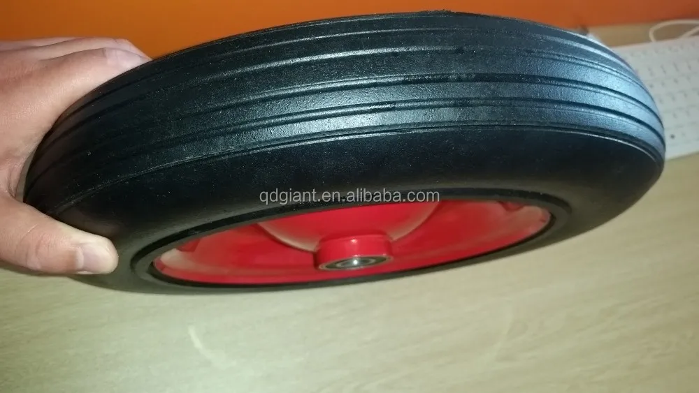 14"x4" cheap solid rubber wheelbarrow wheels