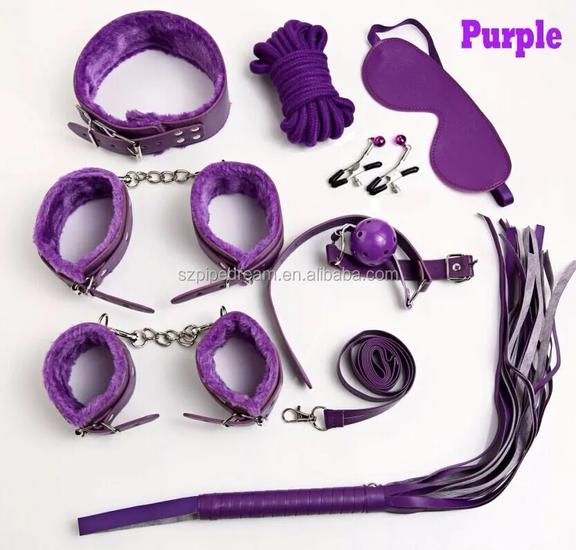 Free Shipping Cuffs Mouth Ball Gag Rope Bdsm Restraints Fifty Shades Bondage Kit Collar