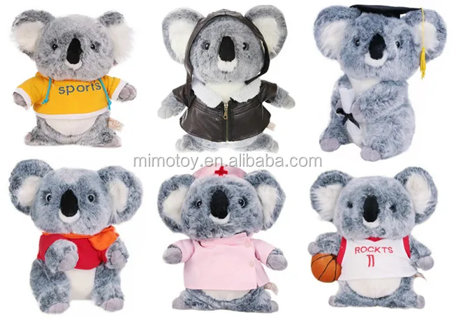 China Factory Wholesale Custom Stuffed Animal Plush Koala Bear with Bib  Pants Fashion Australia Koala Bear Soft Toy - China Custom Stuffed Plush  Toys Wild Animals and Luxury OEM ODM Custom Size