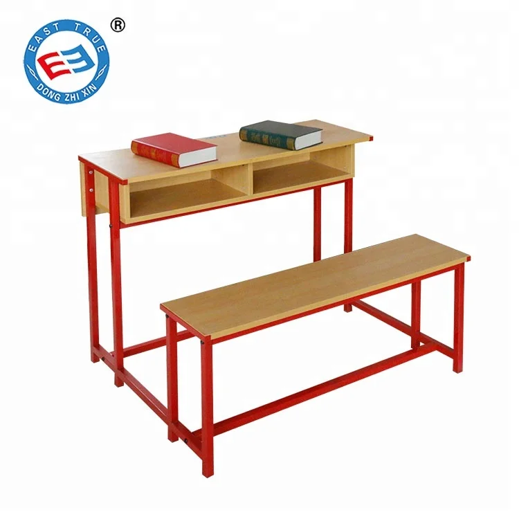 School Furniture Cheap Double Student Desk And Bench School Table And