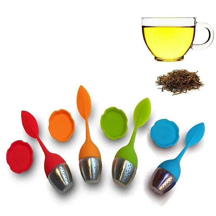 Long Leaf Shape Handle Kitchen Silicone Loose Leaf Tea Infuser Buy