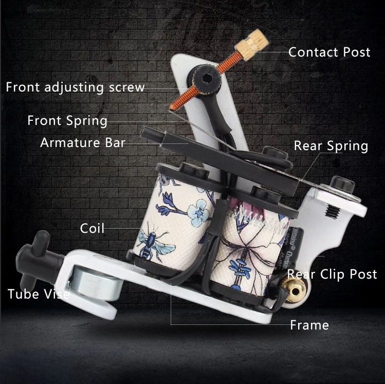 Yilong Colorful  Professional Tattoo Coil Machines Latest Design Coils Tattoo Making Machines