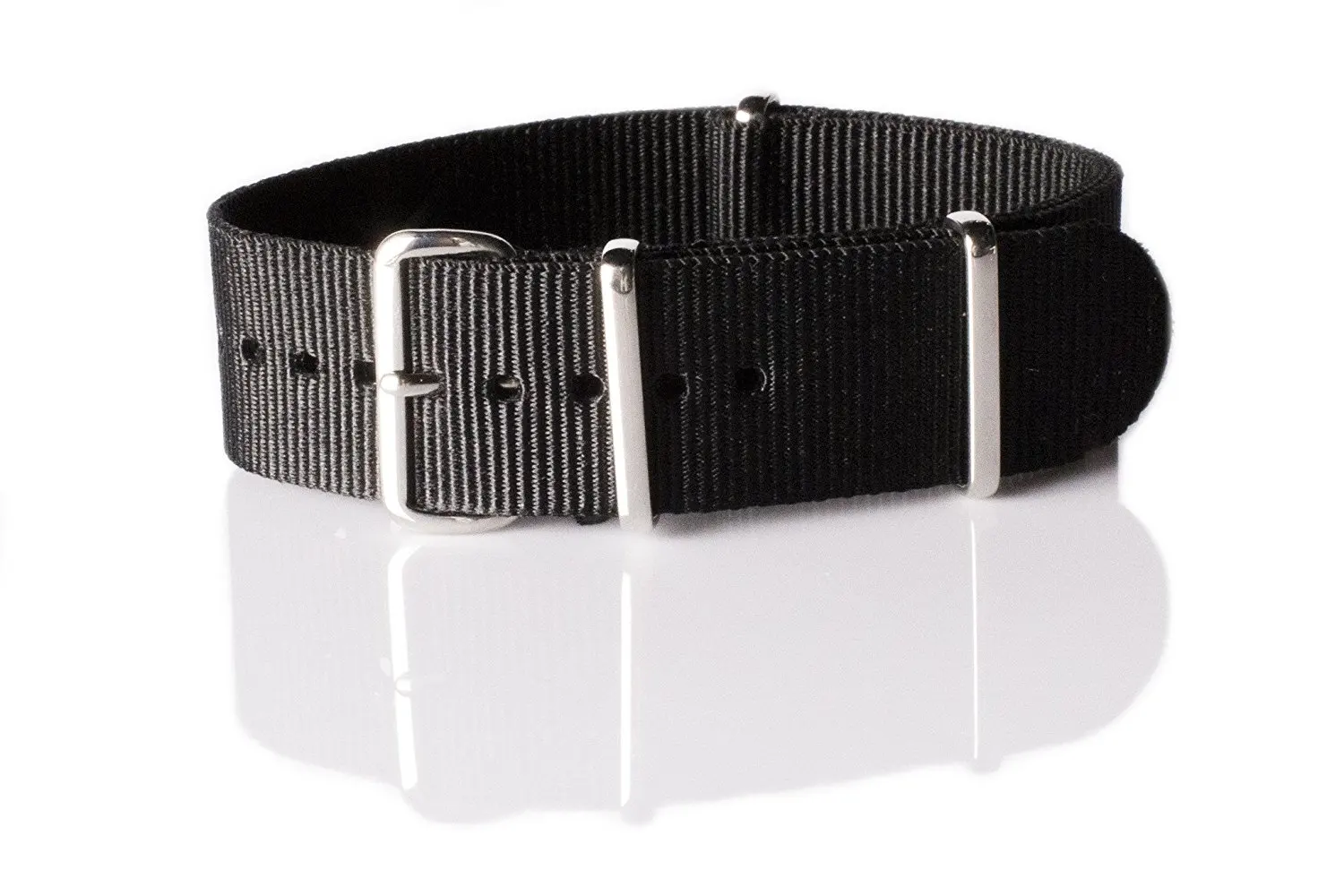 NATO G10 Nylon Premium Quality Replacement Watch Band Strap - 22mm / Black - FITS ALL WATCHES - (Military Army, J. Crew, Timex Weekender, Daniel Wellington, Urban Outfitters, Luminox, Seiko, Citizen, Blackout Watches, Victorinox Swiss Army, Rolex and more)