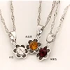 NKEL cheap costume jewelry Multicolor Selection Sunflower Crystal amethyst pendant necklace