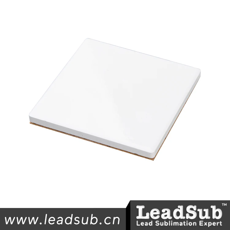 Square Blank Sublimation Ceramic Coaster Coated White Ceramic Coasters
