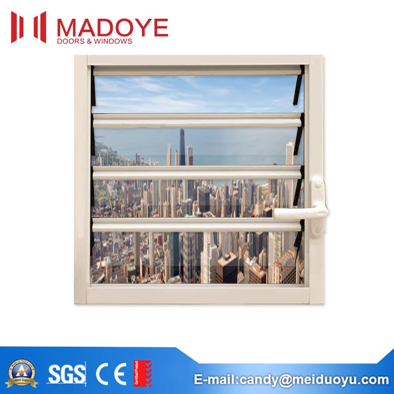 Australian Standard Double Glazing Aluminum Hand Crank Window With Fix Screen Buy