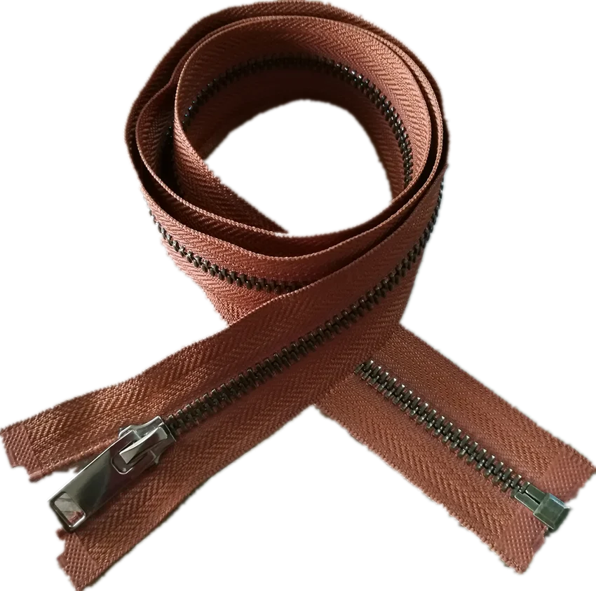 No5 Gold Metal Zipper Two Open Key Locking Sliders Buy Metal Zipper