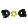 ml elastic rubber plum elastic spider flower jaw flexible coupling for motor