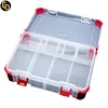 Hot sale compartments plastic hard plastic Transparent tool box