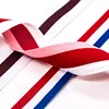 Manufacture wholesale polyester stripes webbing belt for cloths