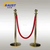 Hight quality crowd control barrier, rope post, rope stanchion with concrete base