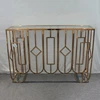 Middle East Style Metal Legs Luxury Gold Hallway Iron Console Table
