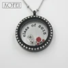 BEST CHOICE Colorful Round Stainless Steel Charms memory floating Pendant