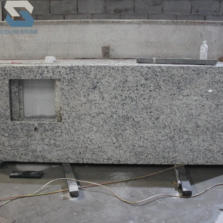 Polished Natural Brazil White Kitchen Granite Countertop (philippines
