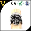 Men aviation helmet gothic stainless steel ring design moto biker club ring