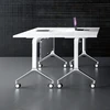 E1 MDF desk conference table combination folding training desk with office chairs