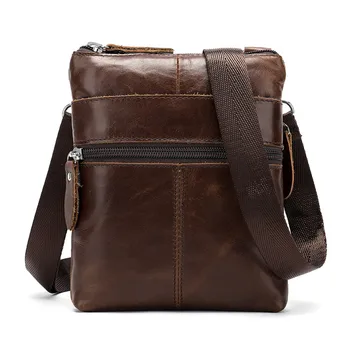 Online Sale Accept Custom Wholesale Small Mini Men Leather Satchel Crossbody Bags Business ...