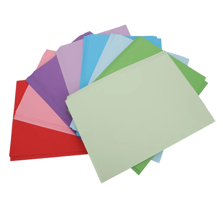 A4 size Woodfree paper coloful offset master paper OEM