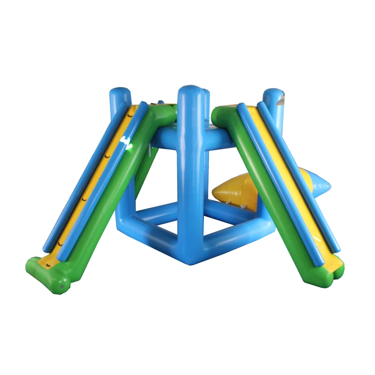 Inflatable water slide amuzement park equipment floating tower toy