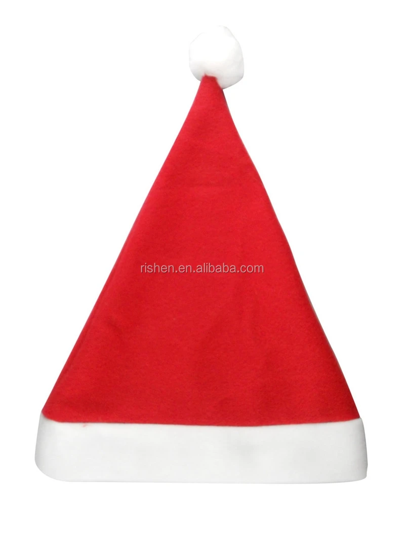 Promotional Lighted Santa Claus Christmas Hat Shiny Blue Velvet Cloth