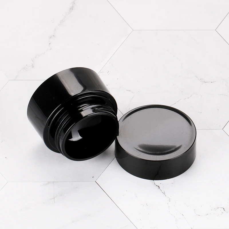 5g Empty Black Hot Sale Beauty Plastic Container For Nail Polish Color Gel Plastic Black