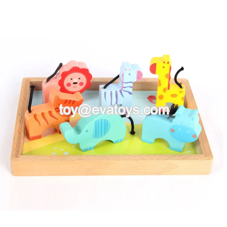 Hot Selling Creative Wooden Zoo Animals Toy For Kids W12f030 Buy Animals Toy,Zoo Animals Toy