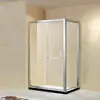 Anti-dropping Design Roller Aluminum Frame L-shape Slding Canada D Shape Shower Enclosures(KT6612)