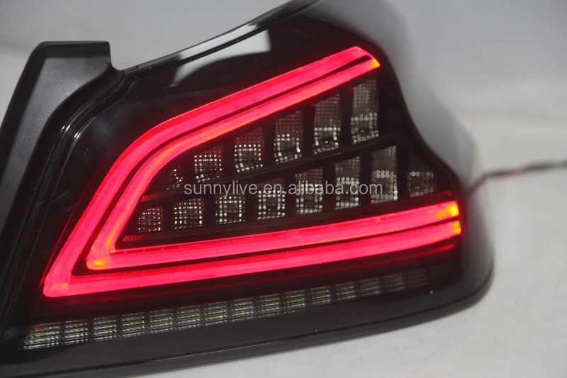 For SUBARU Impreza WRX  2014-2018  year LED Tail Lamp YZ  smoke black