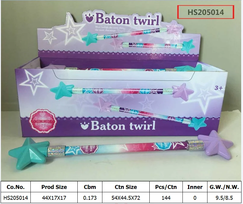 HS205014, Huwsin Toys, Cheer leader Plastic Baton twirl toy