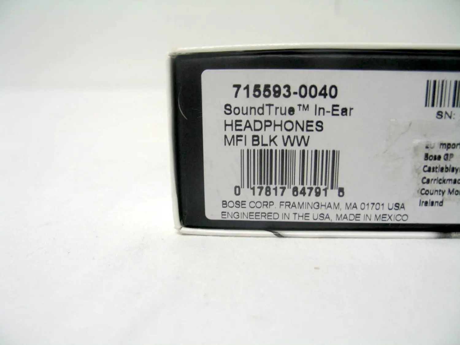 Buy Topone Bose Soundtrue Audio In Ear Headphones Black 0040 In Cheap Price On Alibaba Com