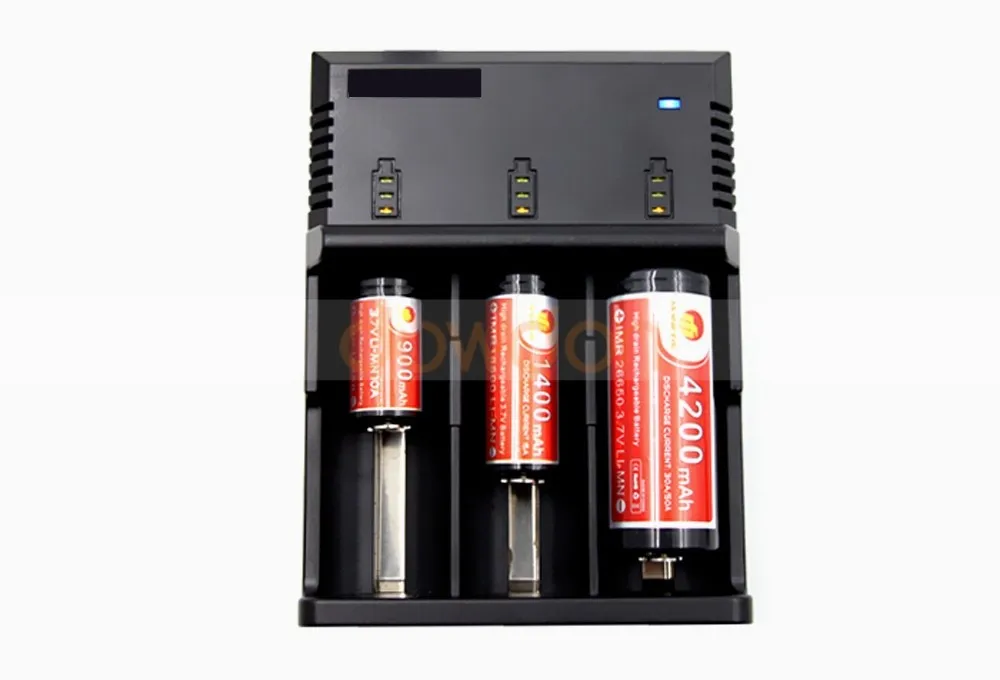 2 3 Aa Rechargeable Charger 3 Slot 18650 26650 Liion Battery Charger