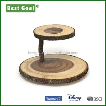 2 Tier Wooden Cup Cake Stand Board Serving Tray Acacia Wood 2 Tier Wooden Cup Cake Stand Board Serving Tray Acacia Wood Plate