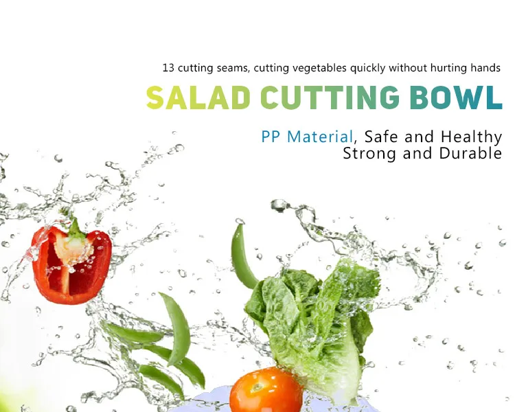 2019 New Kitchen Gadget Quick Cutter Chopper Kitchen Tool Best Salad Maker Salad Cutter Bowl