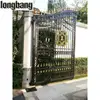 Hand forged pedestrian rod iron underground swing gate
