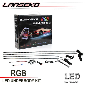 Lanseko Brand 42w Bluetooth Rgb Color Led Interior Light Kit Universal Cars Accent Neon Lighting Kit Buy Bluetooth Rgb Color Led Interior Light