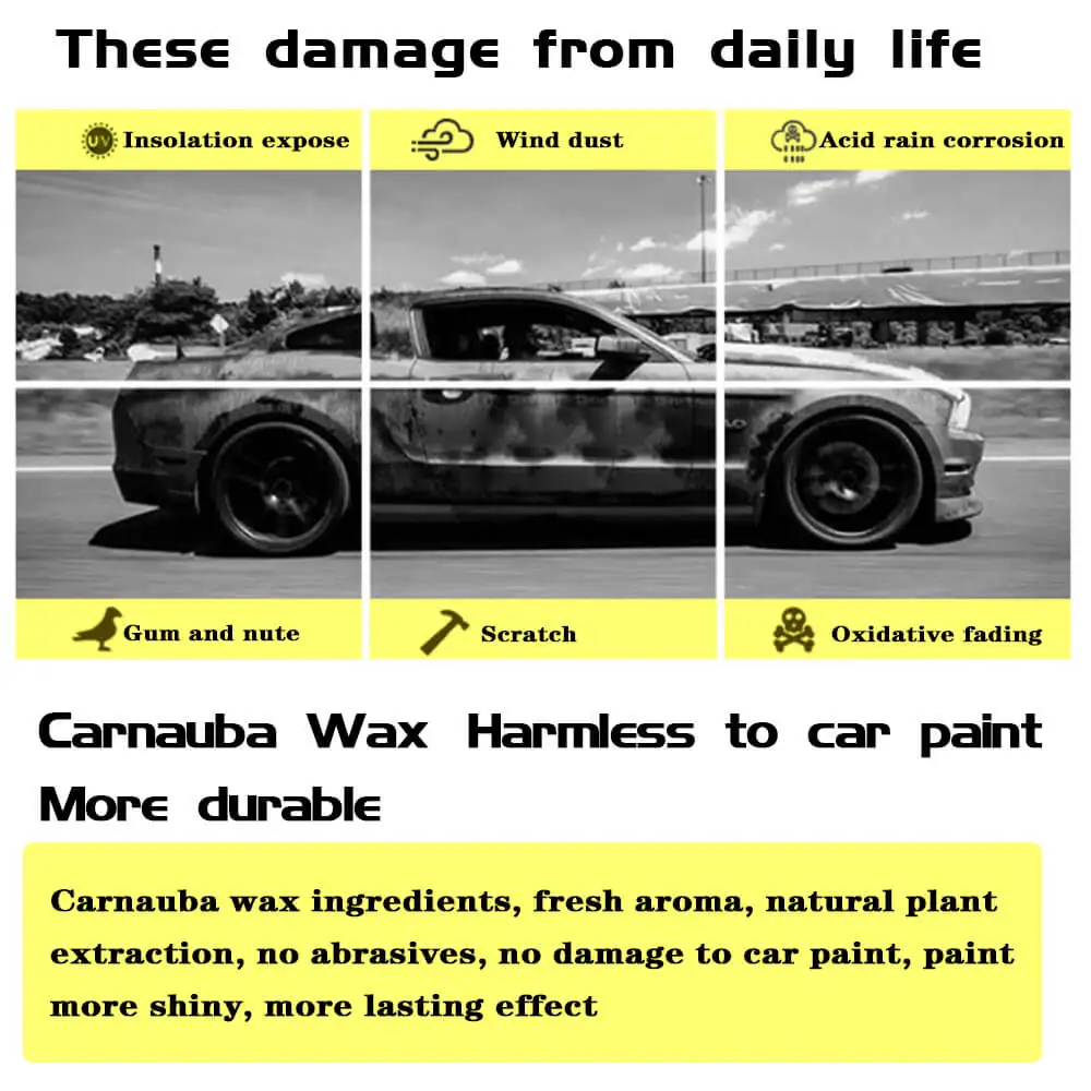 Car Care Accessories paste hard nano liquid diamond brazilian ceramic liquid crystal Scratch Remover Polish Carnauba Car Wax