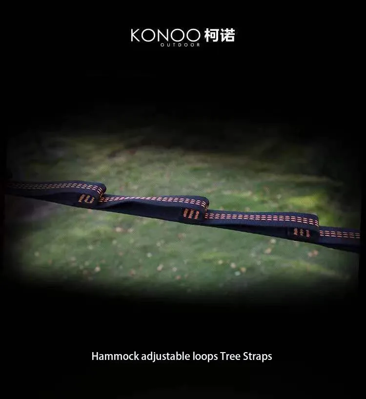 Hammock accessory Cheap Portable Easy Setup camping Non-Stretch Tree Friendly Hammock  adjustable loops Tree hammock Straps