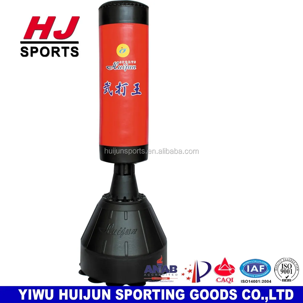 HJG071 professional Gym Equipment sand /water filled base boxing bag Free standing kick boxing