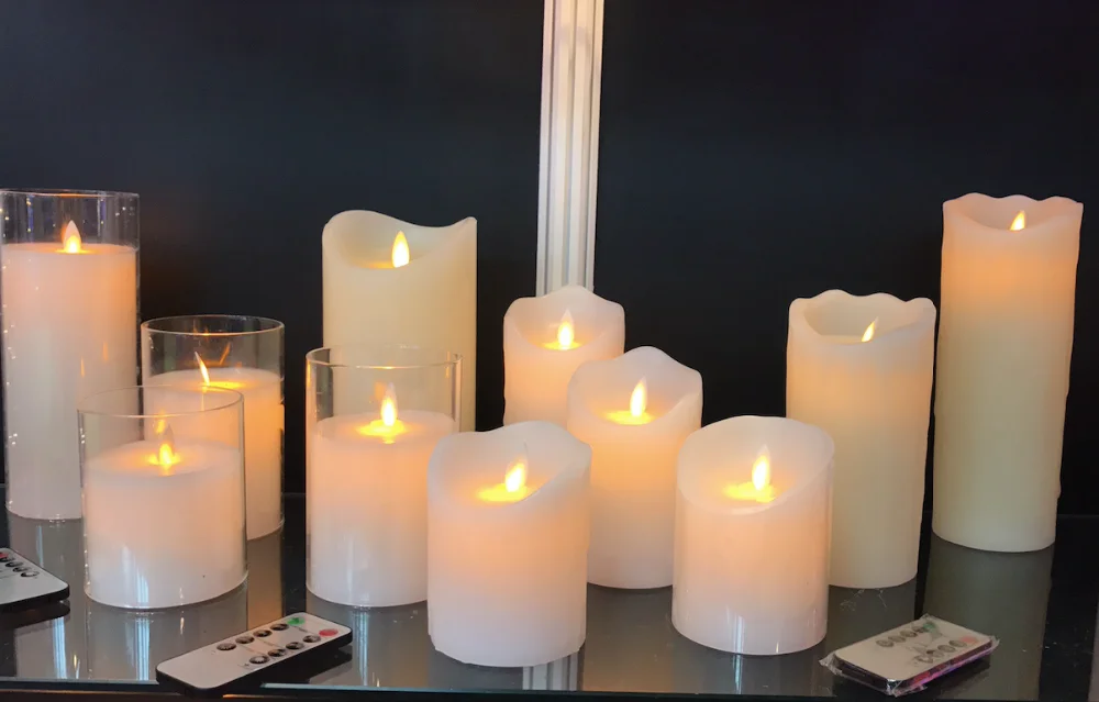 Wholesale Battery Operated Plastic Led Religious Candle Decorative