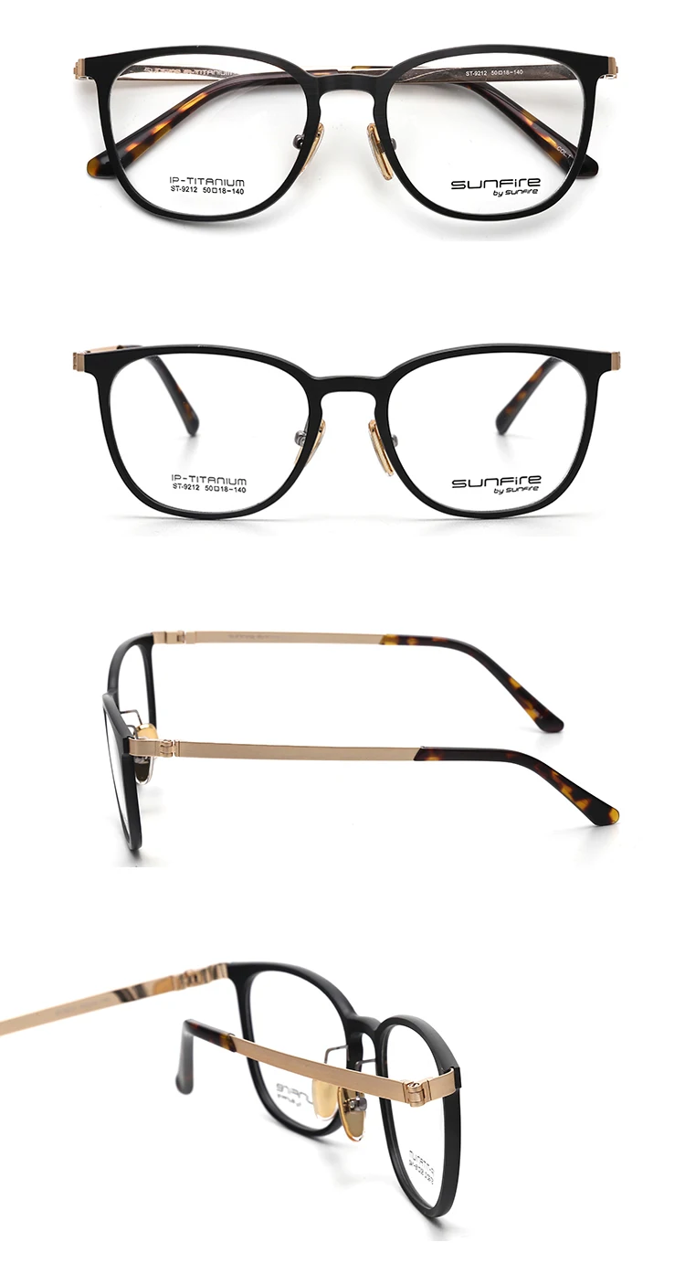 Hot Sale High Elasticity Carbon Fiber Eyeglasses Frame Titanium Temple