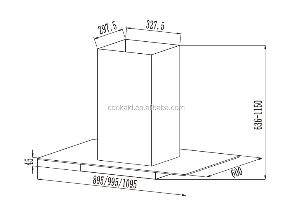Classic Kitchen Glass Island Chimney Extractor Hood Buy Chimney