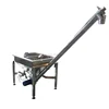 Inclined Screw Feeder with small hopper,stainless screw conveyor,powder conveyor