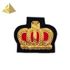 High Quality Factory Customized Fashion Clothing Hand Embroidery Metal Wires Crown Bead Patches