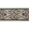 mixed color marble borders,beautiful flower border marble mosaic tile