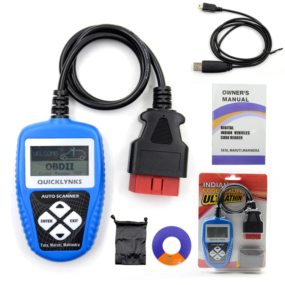 2019 Best Quality Original Car Auto Obd2 Code Reader Scanner T65 For
