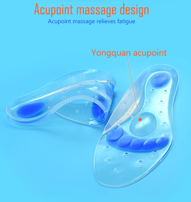 Soft And Comfortable Medical Silicone Gel Shoe Insole Diabets Gel